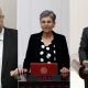 Enis Berberoğlu, Leyla Güven und Musa Farisoğulları (v. links) im türkischen Parlament.- Foto: T24